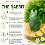 Crystal Animal Spirit Totems: Green Quartz Rabbit