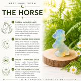 Crystal Animal Spirit Totems: Opalite Horse