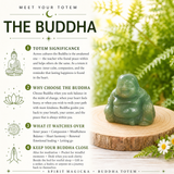 Crystal Spirit Totems: Green Quartz Buddha