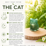 Crystal Animal Spirit Totems: Green Quartz Cat