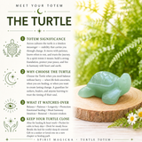 Crystal Animal Spirit Totems: Green Quartz Turtle