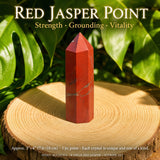 8 Parça Kırmızı Jasper + Sitrin Set