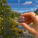 Rhodonite Tumbled Cube