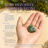 Ruby in Zoisite Tumbled Stone