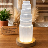 Selenite Crystal Tower Mood Light