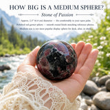 Red Garnet Sphere - Medium
