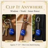 Lapis Lazuli Crystal Keychain