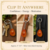 Carnelian Crystal Keychain