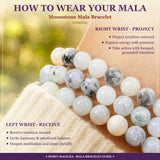 Pulseira Mala Moonstone com bolsa de veludo