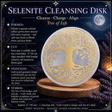 Selenite The Tree Of Life Cleansing Disk
