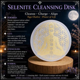 Selenite Yoga Chakra Flower of Life Cleansing Disk