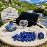 Lapis Lazuli Clarity Crystal Pouch Set