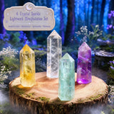 4 Crystal Sparkle Lightwork Manifestation Set
