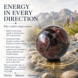 Red Garnet Sphere - Medium