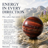 Red Tiger's Eye Sphere - Medium
