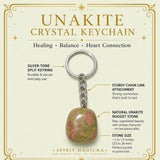 Unakite Crystal Keychain