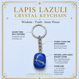 Lapis Lazuli Crystal Keychain
