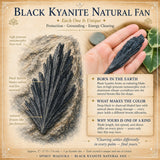 Black Kyanite Natural Fan