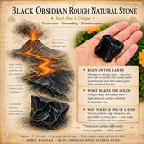 Black Obsidian Rough Natural Stone