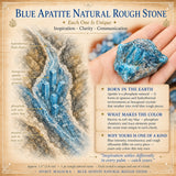 Blue Apatite Natural Rough Stone