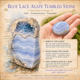 Blue Lace Agate Tumbled Stone