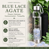 Blue Lace Agate Gem Pod Water Bottle 💧