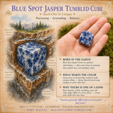 Blue Spot Jasper Tumbled Cube
