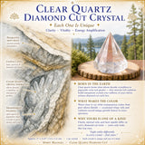 Clear Quartz Diamond Cut Crystal
