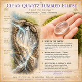 Clear Quartz Tumbled Ellipse