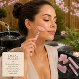 5 PC Rose Quartz Massage Beauty Set - Ultimate Self-Care Collection