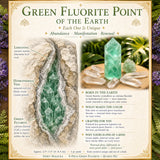 Set 8 pezzi fluorite verde + quarzo