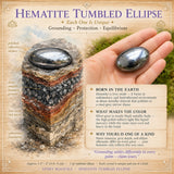 Hematite Tumbled Ellipse