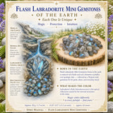Flash Labradorite Mini Gemstones (50 Gram / 1.7oz. Lot)