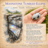 Moonstone Tumbled Ellipse