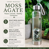 Moss Agate Gem Pod Water Bottle 💧