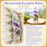 Multicolor Fluorite Point