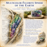 Multicolor Fluorite Sphere - Medium