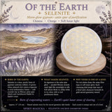 Selenite Flower Of Life Cleansing Disk