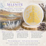 Selenite Yoga Chakra Flower of Life Cleansing Disk