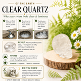 Crystal Spirit Totems: Clear Quartz Skull