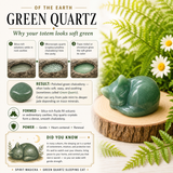 Crystal Animal Spirit Totems: Green Quartz Sleeping