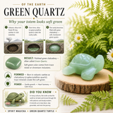 Crystal Animal Spirit Totems: Green Quartz Turtle