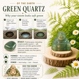 Crystal Spirit Totems: Green Quartz Buddha