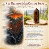 Red Obsidian Mini Crystal Point