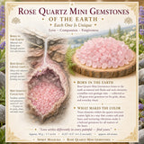 Rose Quartz Mini Gemstones  (50 Gram / 1.7oz. Lot)