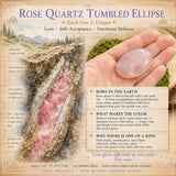 Rose Quartz Tumbled Ellipse