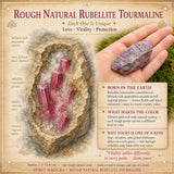 Rough Natural Rubellite Tourmaline