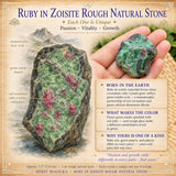 Ruby In Zoisite Rough Natural Stone
