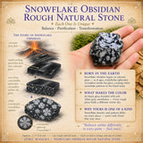 Snowflake Obsidian Rough Natural Stone