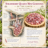 Strawberry Quartz Mini Gemstones (50 Gram / 1.7oz. Lot)